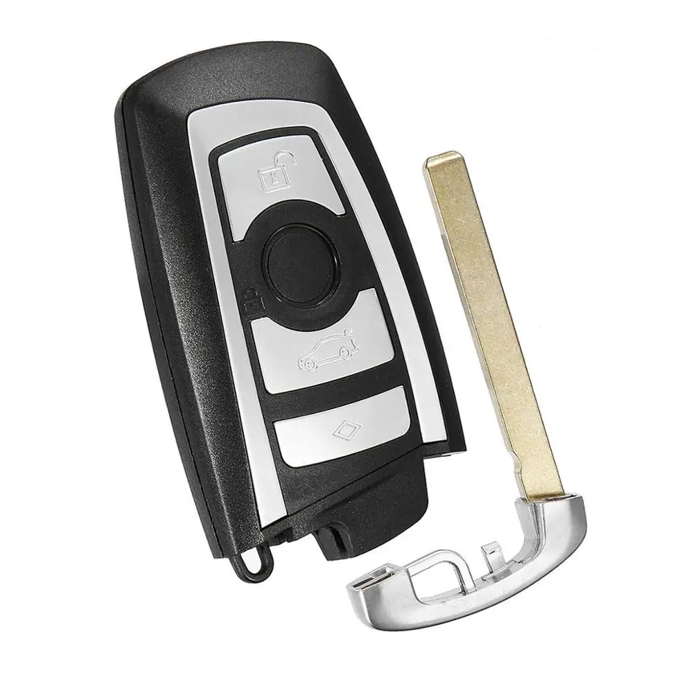 

Dzanken 4 Buttons Remote Car Key 315MHz for Buick Enclave Chevrolet Traverse Buick Enclave& Transponder Chip & Uncut Blade