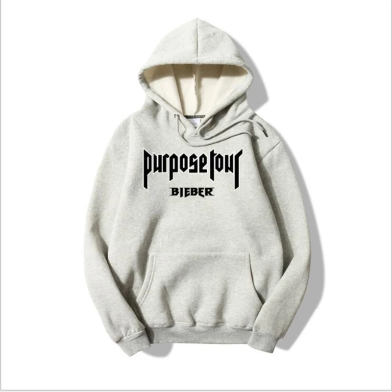 2018 Purpose Tour Sweatshirt Women Men Justin Bieber World Tour Man Hoodie Fashion Brand Cool Version Street Pull Hip Hop Ho