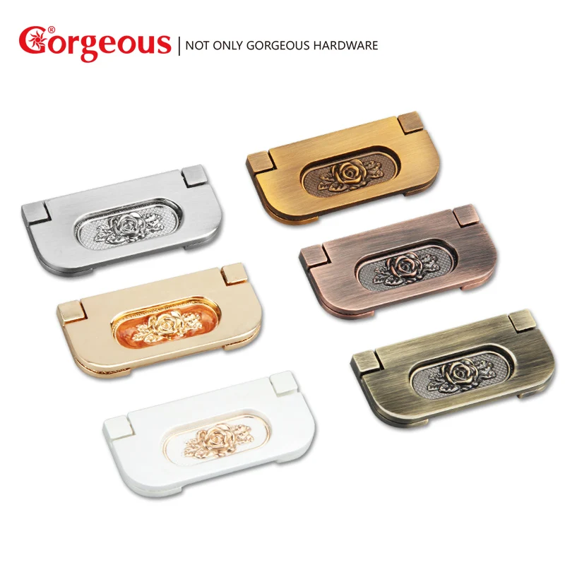 

Gorgeous Zinc Alloy Cabinet door dark handle Wardrobe cupboard handle drawer door handle Invisible drawer cabinet handle