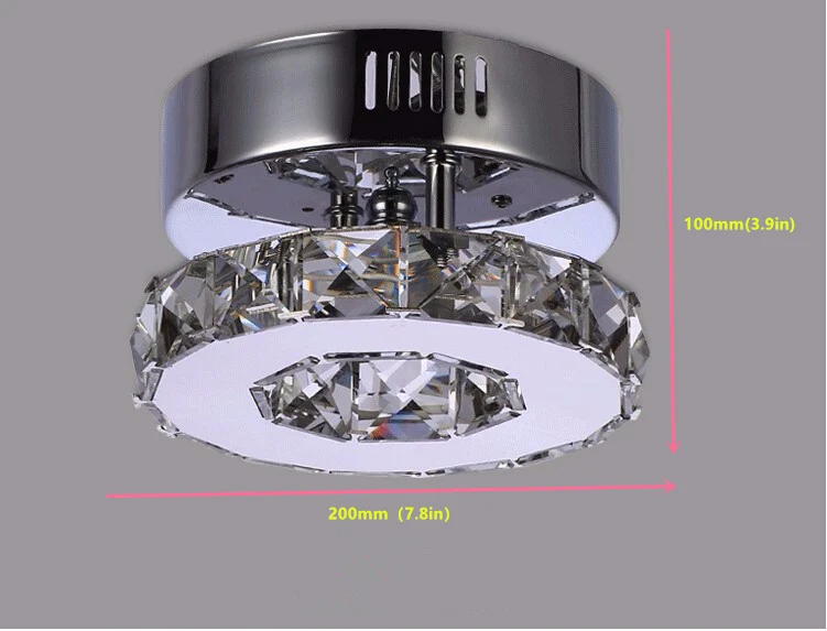 Современные круговой светодио дный кристалл потолочный светильник светодио дный свет блеск 18 Вт потолок AC110/220 В домашнего освещения lampadari потолочный светильник xiaomi ceiling light потолочный светильник