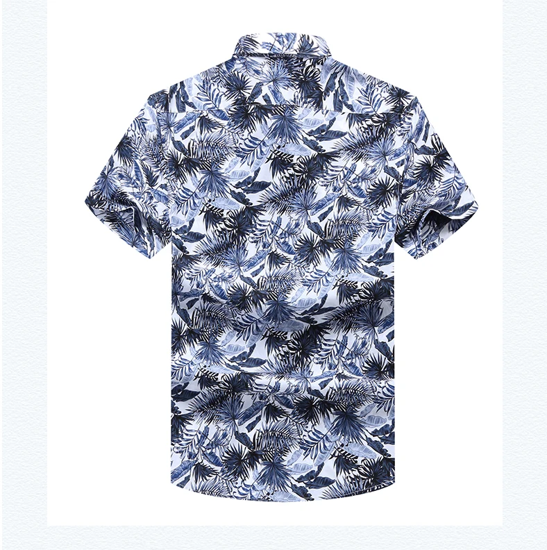 plus size 10XL 9XL 8XL 7XL 6XL 5XL 4XL Fashion Mens Short Sleeve Hawaiian Shirt Summer Casual Floral Shirts For Men