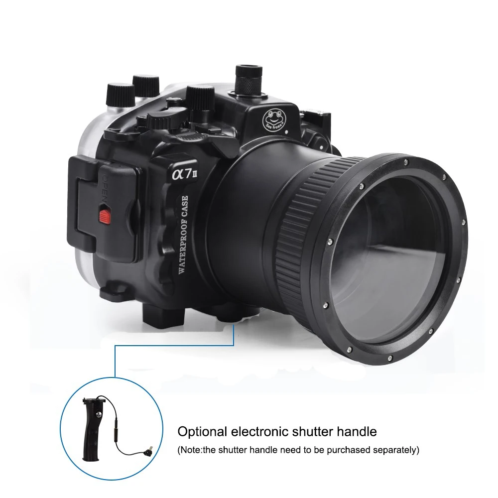 Seafrogs 40 м 130 футов подводный водонепроницаемый чехол для sony A7M2 A7R2 A7S2 A7 II A7R II A7S II поддержка 28-70 мм с ручкой