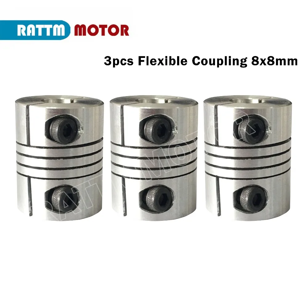

3pcs Flexible Coupling Stepper Motor 8x8mm CNC Parts Router Mill