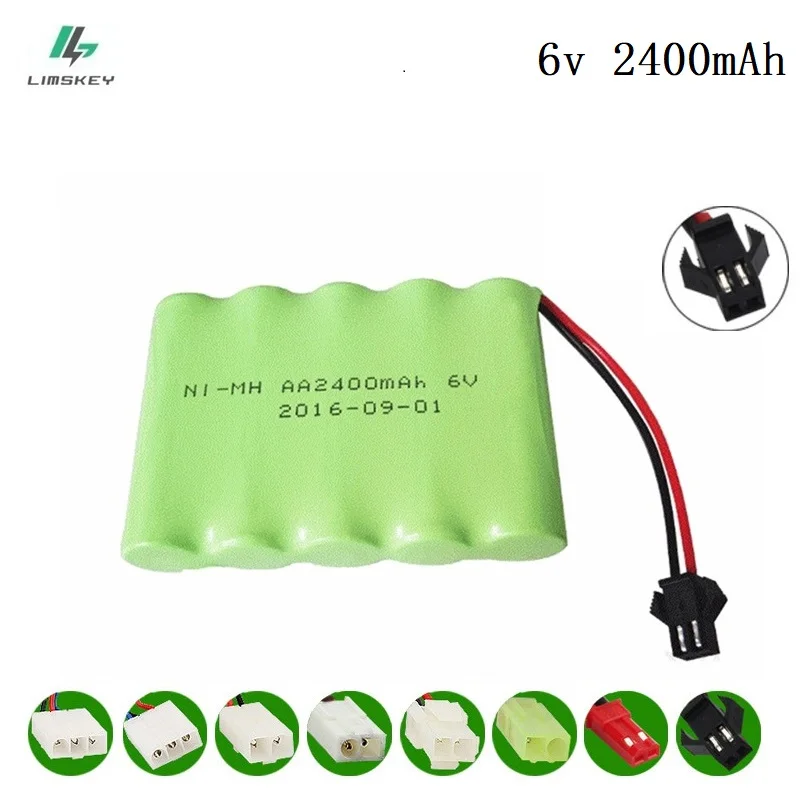 

6V 2400mAh Remote Control toy electric lighting security facilities AA Ni-MH battery RC TOYS Cars GUN battery group SM Plug