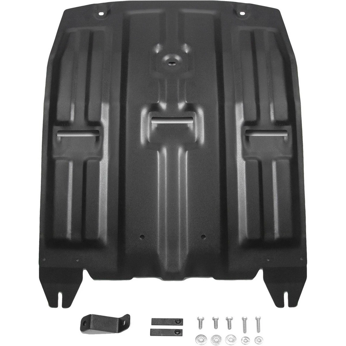Защита картера и КПП Rival 111.2357.1 (для Hyundai Tucson (V - 1.6; 1.6T(177л.с.); 2.0; 2.0d) 2015-н.в./Kia Sportage (V - 1.6T(177hp); 2.0; 2.0d) 2016-н.в., крепеж в комплекте, сталь 2 мм)
