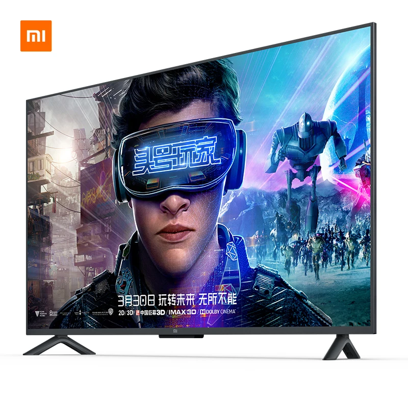Xiaomi Smart 4S 55 дюймов 3840*2160 FHD Full 4K HDR экран ТВ комплект wifi ультра тонкий 2 ГБ + 8 Гб