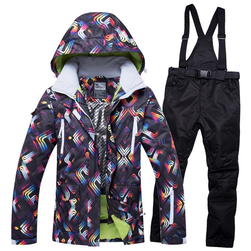 

RIVIYELE Brand Women Ski Jacket Pant Snowboard Suit Windproof Waterproof Outdoor Sport Wear Thicken Thermal Female Winter Suit