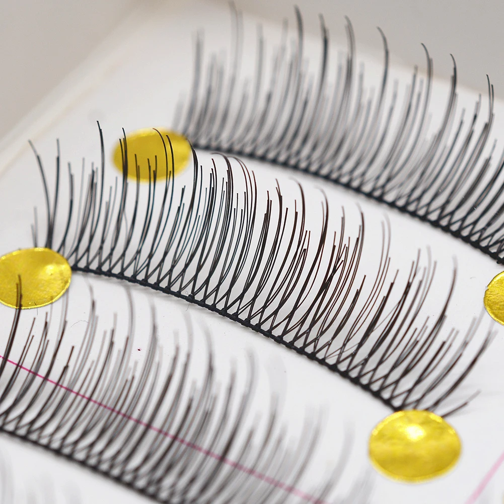 10 Pairs Fashion Thick Crossing Long Fake Eyelashes Natural Looking Make Up Reusable False Lashes Makeup Tool | Красота и здоровье