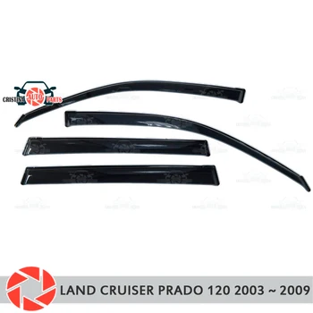 

Window deflector for Toyota Land Cruiser Prado 120 2003~2009 rain deflector dirt car styling decoration accessories molding
