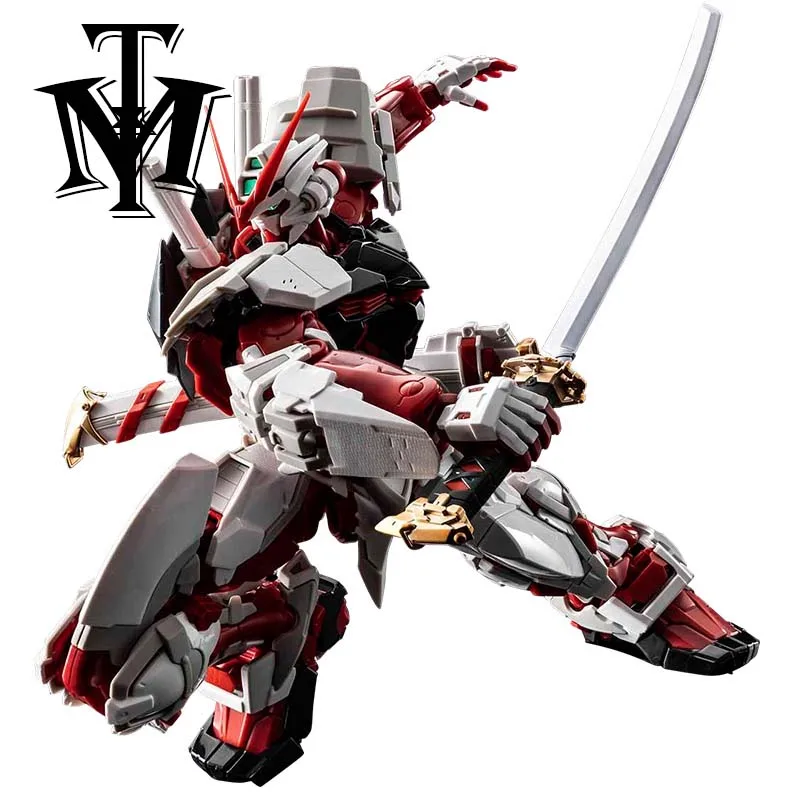 

Anime Bandai Hi-Res Seed Gundam Astray Red Frame Hirm Model MG 1/100 Action Figure Metal bones Robot Toy for children Retail Box
