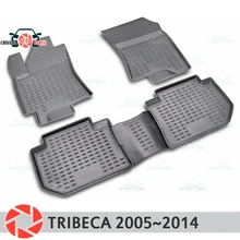 Коврики для Subaru Tribeca 2005~ ковры Нескользящие полиуретановые грязезащитные интерьерные аксессуары для стайлинга автомобилей