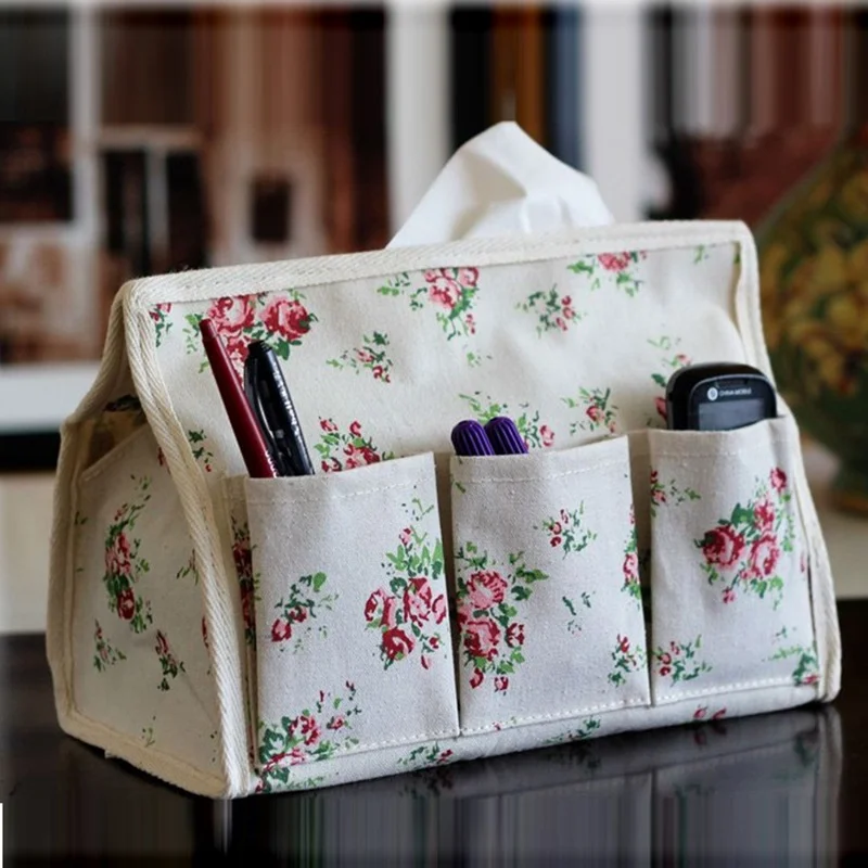 Kitchen Napkin Holder Flowers Tissue Holder Restaurant Tissue Boxs