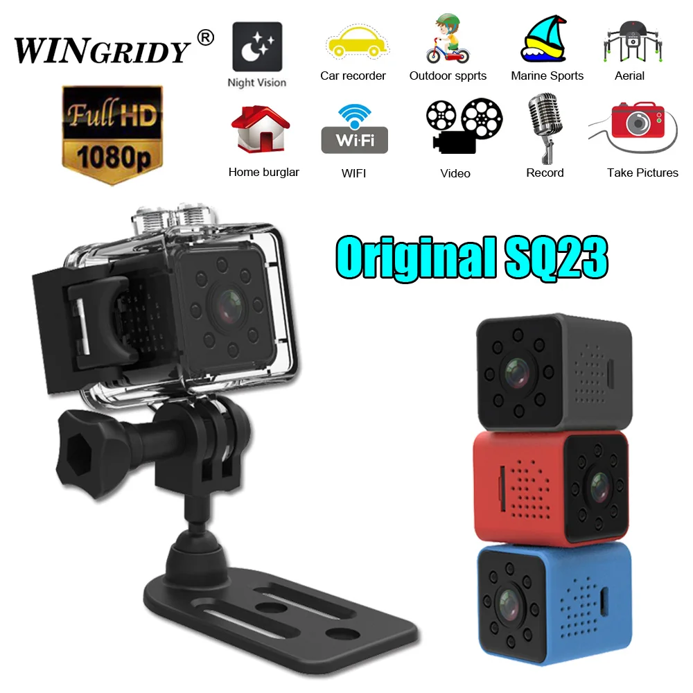 Goedkoop SQ23 WiFi Cam Originele Mini Camera Camcorder Full HD 1080 p Sport DV Recorder 155 Nachtzicht Kleine Actie Camera DVR pk sq13