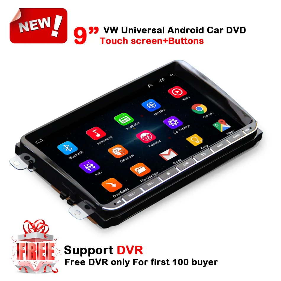 

9 inch Android 6.0 Car DVD radio For Volkswagen Jetta Golf stereo 1024*600 with bluetooth wifi 4G 2018 GPS MAP dash cam DVR