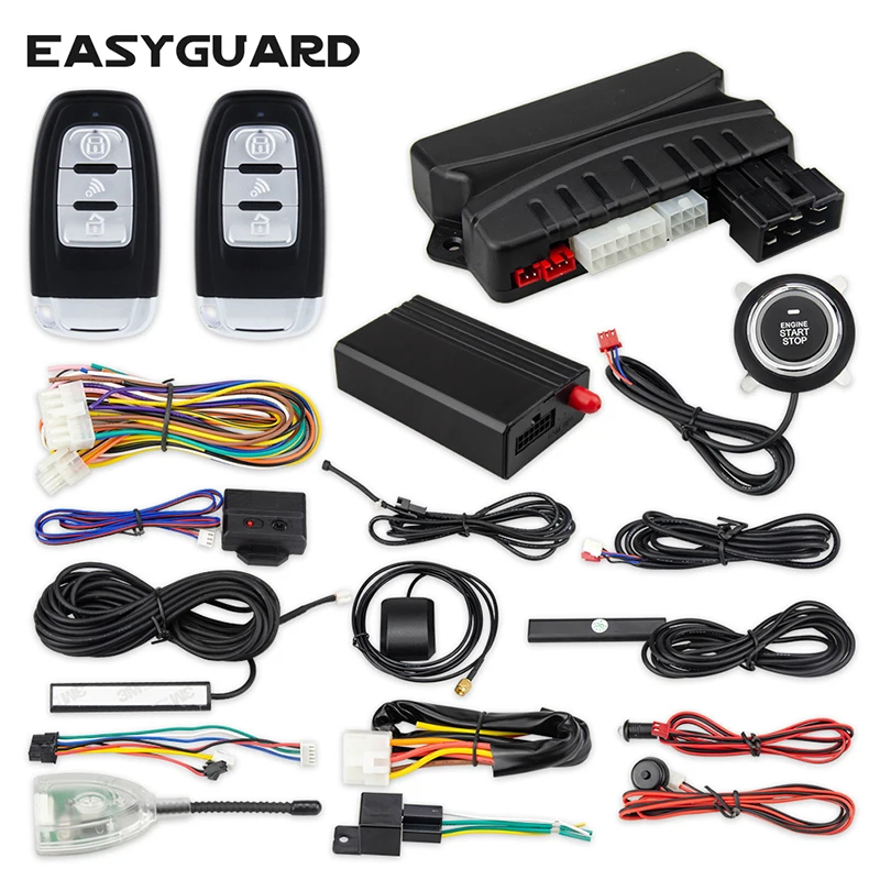 Система автомобильной сигнализации EASYAGUARD gps-трекер кнопочный стартер PKE вход
