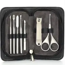 7 шт. ногтей маникюрный набор пилочка для ногтей резак высокое качество Clipper Scissor инструменты для ушей