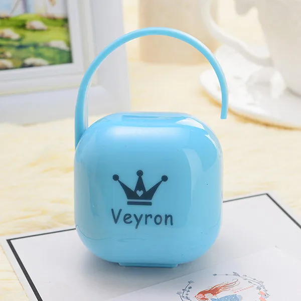 MIYOCAR персонализированные любое имя текст фото может сделать соска коробка для хранения и набор сосок идеальный подарок для ребенка Обычная соска - Цвет: blue box