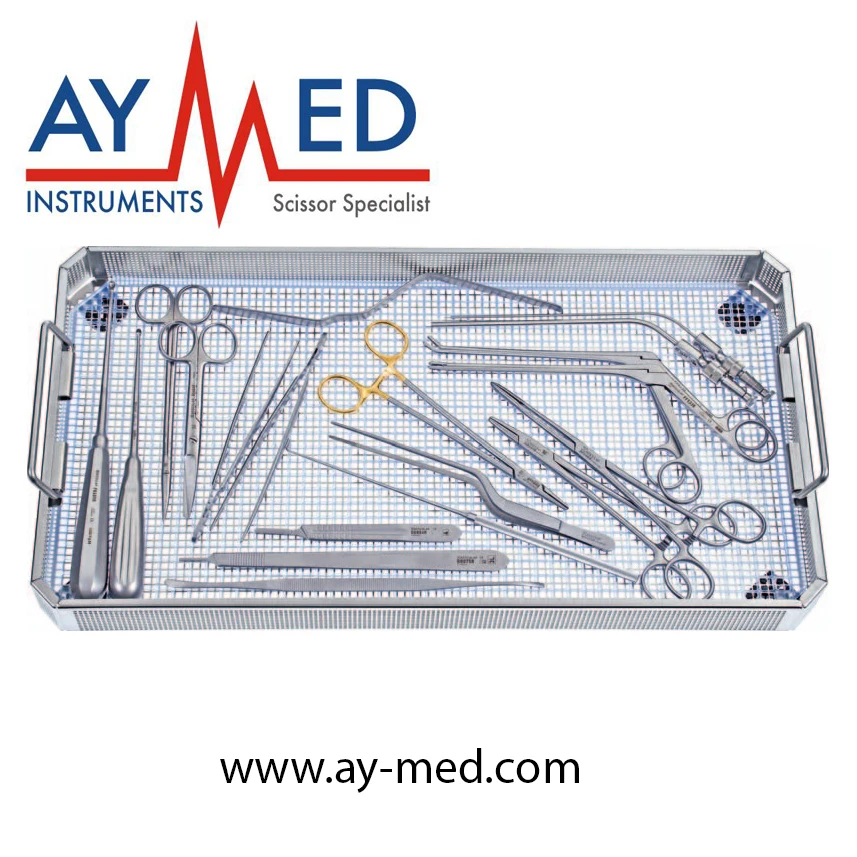 

Basic Sets of Neurosurgical Instruments WFNS Spinal Set surgical spine instruments scissors