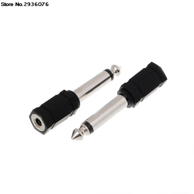 

3Pcs/set 6.35mm 1/4" Mono Plug to 1/8" 3.5mm Stereo Jack Female Audio Converter Adapter
