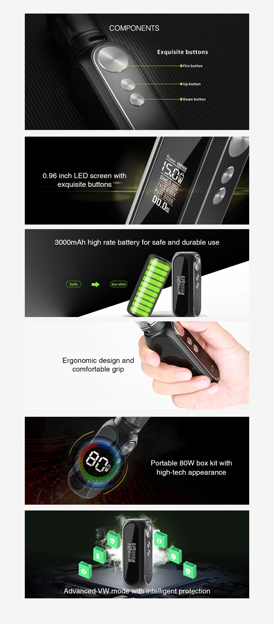OBS Cube VW Box MOD 3000mAh