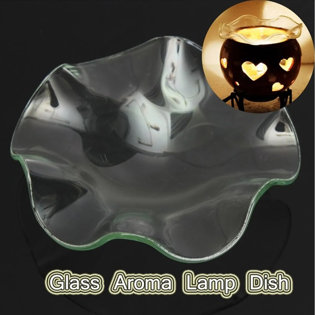 85mm Diameter Glass Aroma Lamp Dish For Electric Fragrance Diffuser Lamp Oil Tart Warmers