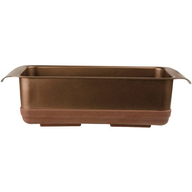 Форма для запекания Rondell MoccoLatte RDF 10x20 cm-441 (Углеродистая сталь и силикон, антипригарное покрытие, размер 100x200 мм, подходит для посудомоечной машины)