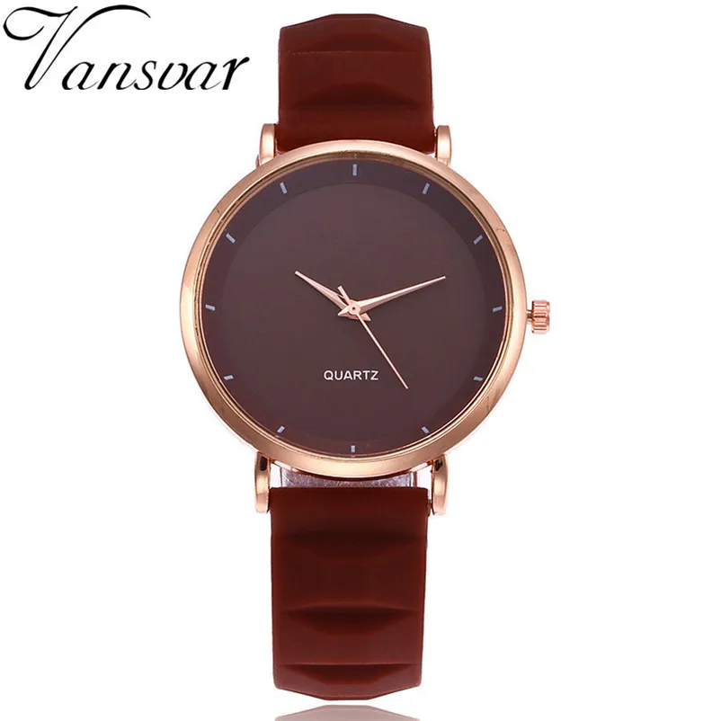 Excellent Quality Women's watch Quartz Silica Gel Band Newv Strap Watch Analog Wrist Watch clock Relogio Masculino S19 (2)