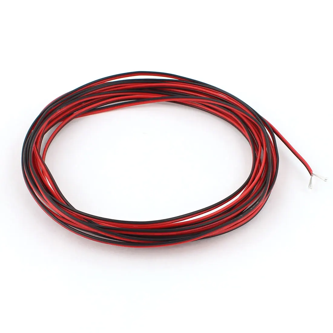 Лучший Uxcell 5 м 24awg 0.2mm2 красные, черные двухъядерный кабель Провода для авто Динамик светодиодные фонари