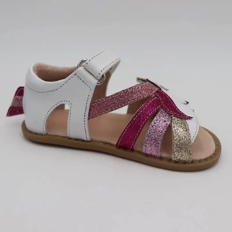 TipsieToes Top Brand Unicorns Soft Leather In Summer New Girls Children Barefoot Shoes Kids Sandals