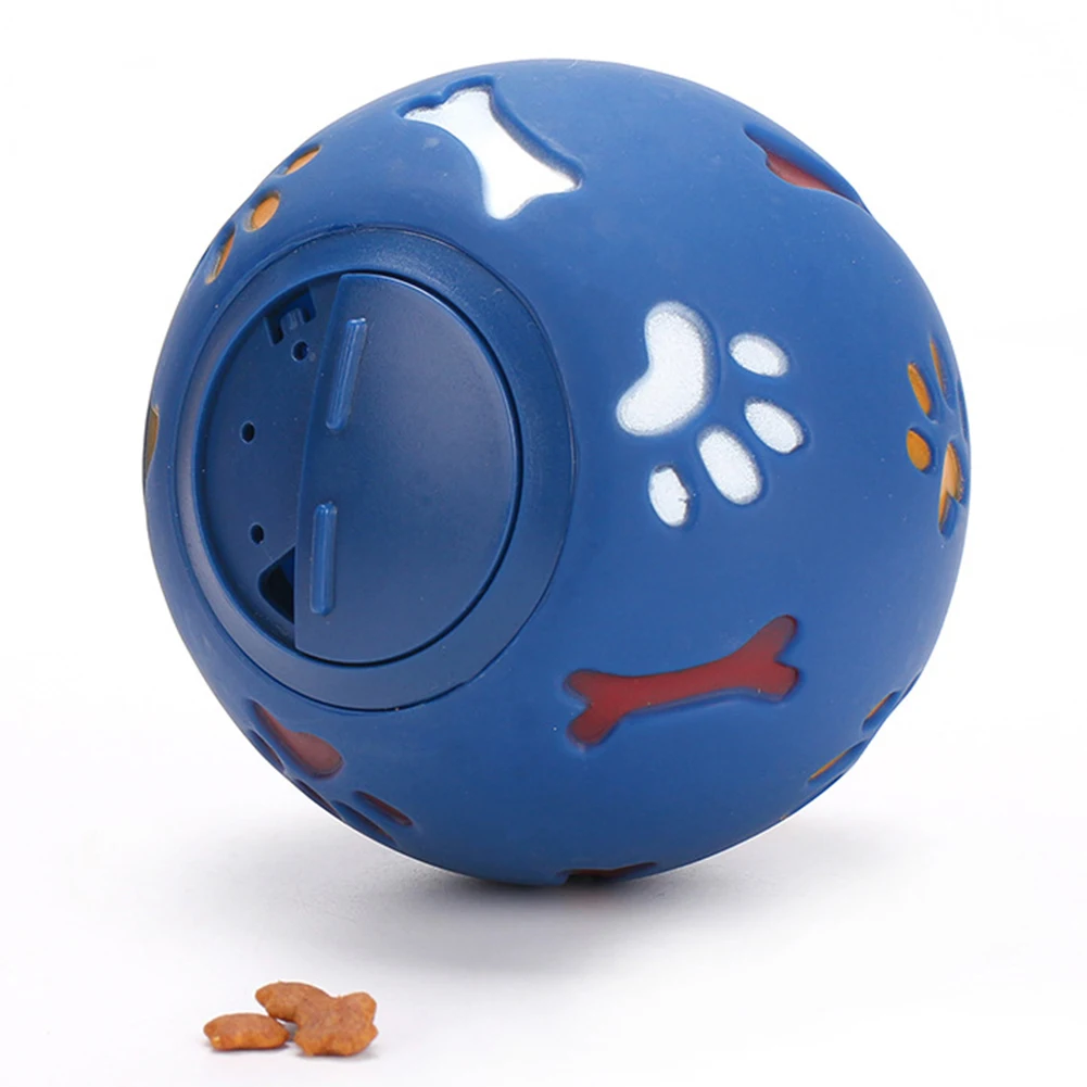 Pet Feeding Balls Food Leaking Dog Training Playing Toys Bones Paw