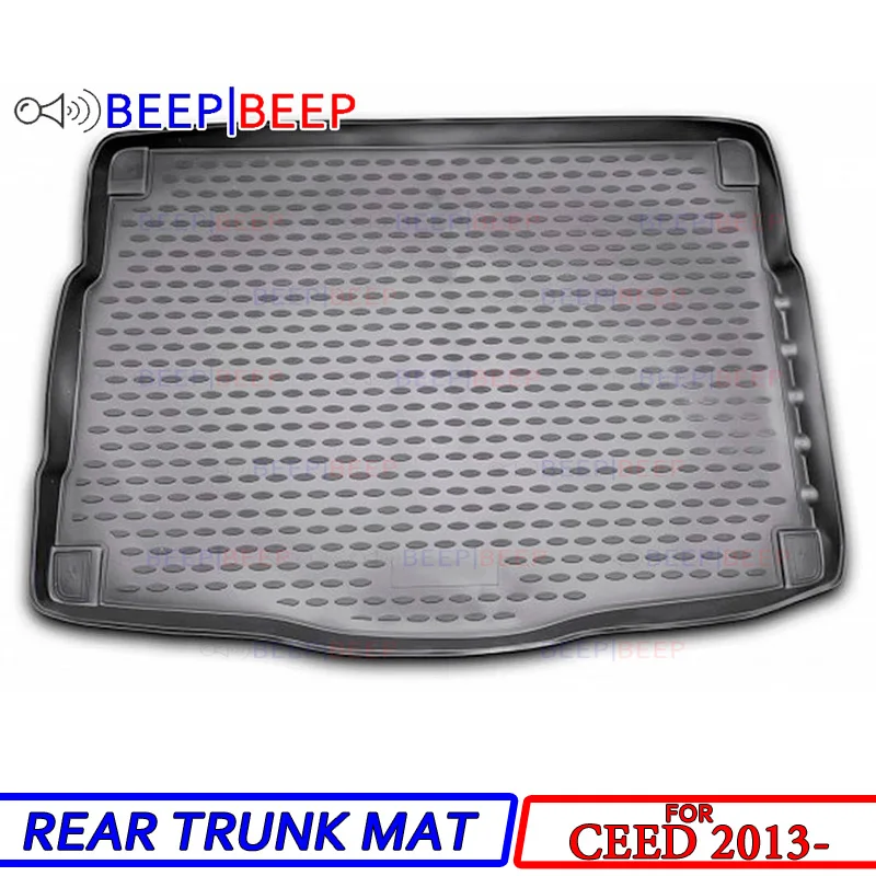 

For Kia Ceed 2013- car trunk liner boot cargo mat tray floor carpet boot cargo rear mat luggage car styling