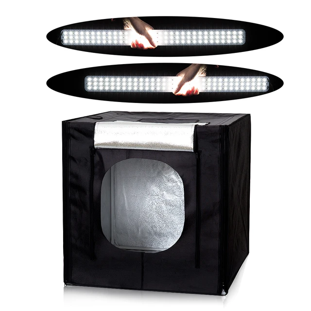 100x100CM Led Light Tent Light BOX Photo Softbox Studio Studio fotografico  portatile Shooting Lightbox Kit con regalo gratuito - AliExpress