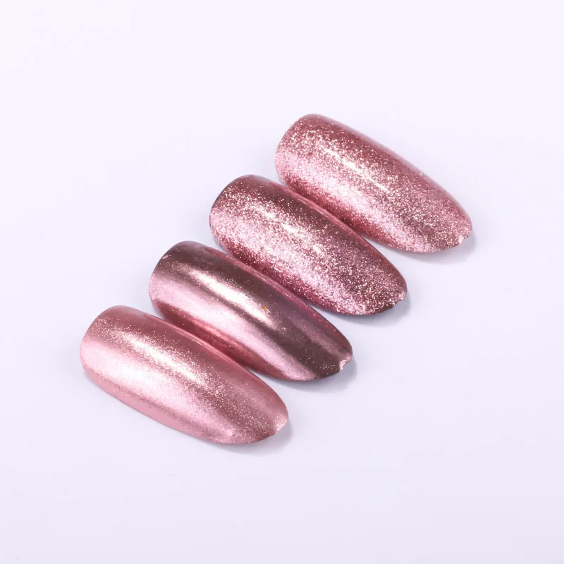 Розовое золото хромированный зеркальный порошок пигмент для ногтевого дизайна 0