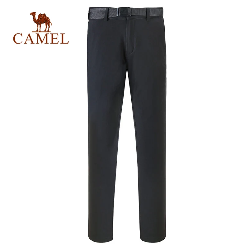 CAMEL Nuevo Hombre Pantalones de senderismo al aire libre Softshell pantalones impermeable a prueba de viento térmica montaña escalada táctica Trekking Pantalones