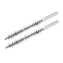 Uxcell 2 шт. 10/12/14 мм Нержавеющая сталь трубы цилиндр отверстия Набор щеток для мытья бутылки щетки для чистки домашних инструментов