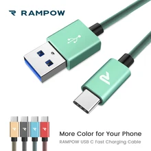 

RAMPOW 5V/3A USB C Cable 5Gbps Data Transfer QC 3.0 Fast Charging Micro Type C Cable Charger Cable for Samsung S9 for One plus 6