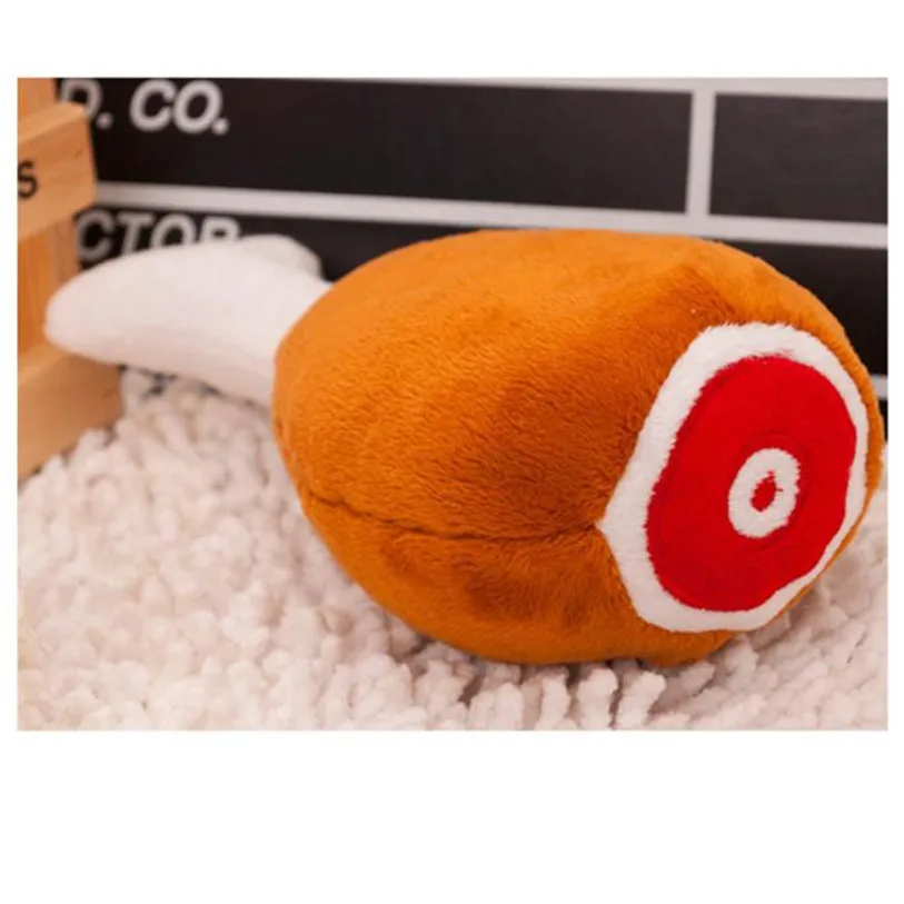 Cute Plush Chicken Leg Pet Squeak Toys Sound Play Dog Toys For Small Large Dogs Cats Puppy Molar Chew Toys Wholesale #F#40AT29 (3)