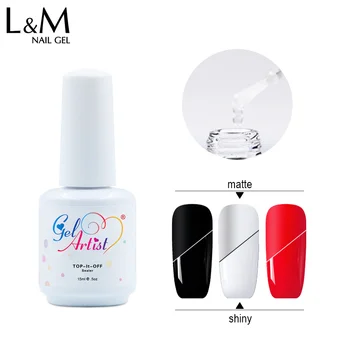 

Gelartist white bottle 75pcs new arrival high quality Matte Top coat uv nail gel polish set DHL Free shipping 3-6days arrival