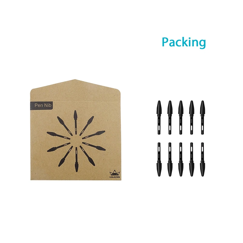 Huion-nibs de Substituição para Tablets Gráficos Pw100 Pw201 Pontas para Caneta Digital Compatível com H640p H950p H1060p H430p H420x H580x H610x - Imagem 4