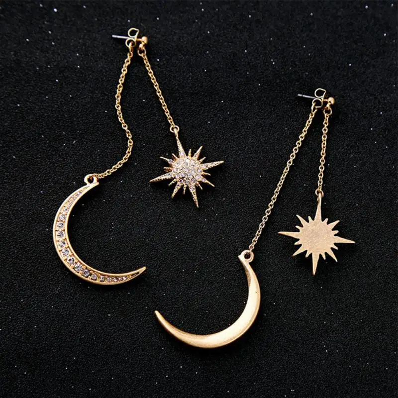 

2018 New Hot Sale Sun and Moon Celestial Earrings Retro mystical fantasy Earrings