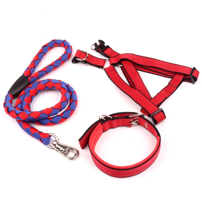 Dog Leash Set Durable Nylon Dog Lead Puppy Walking Leads Pet Cat Dog