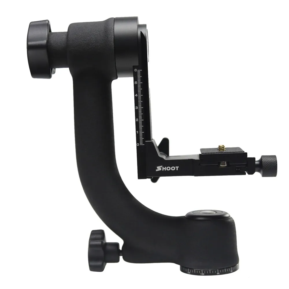 

360 Degree Panoramic Gimbal Tripod Head for Nikon Canon SONY Samsung Digital SLR Camera with Quick Release Plate Bubble Level