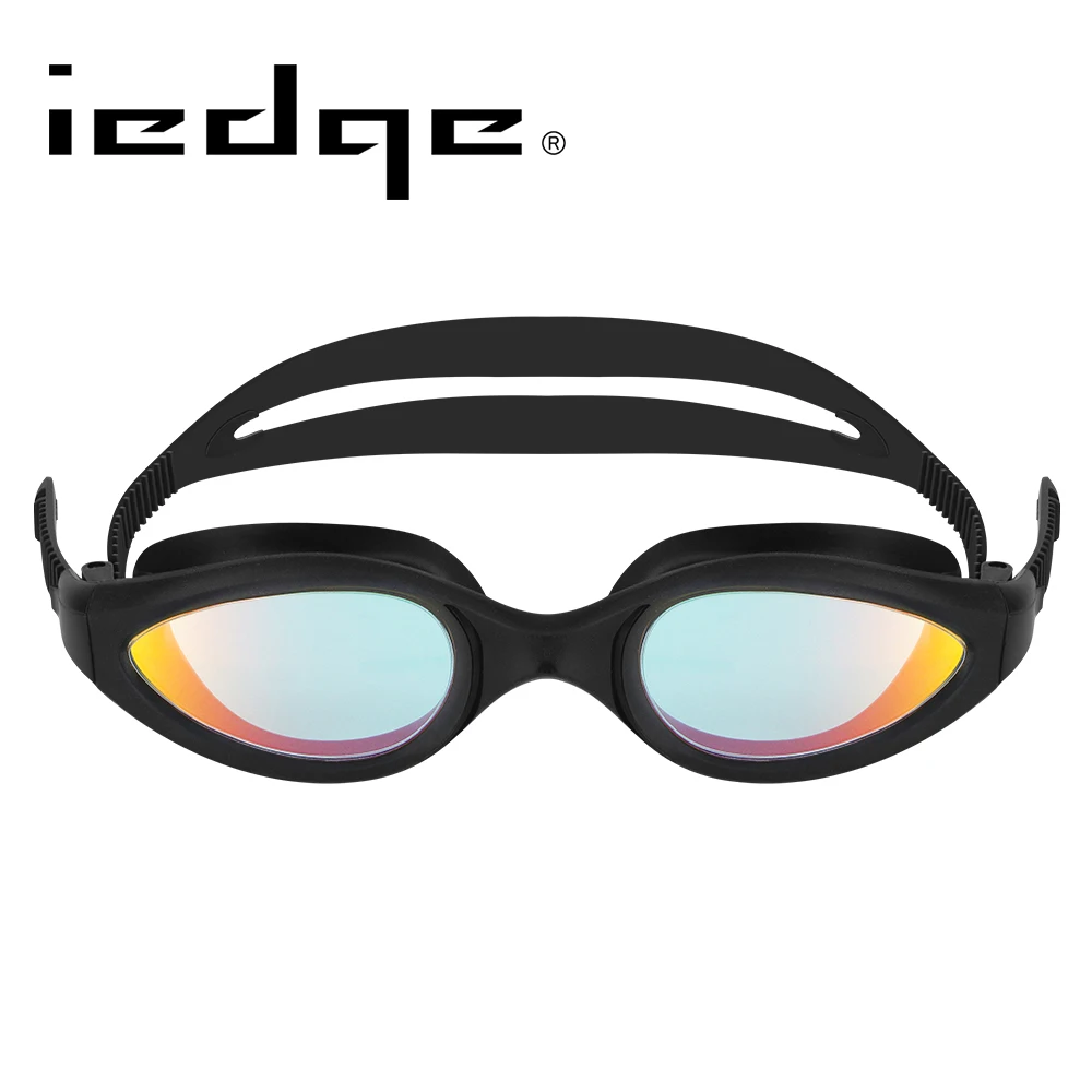 Barracuda Iedge плавательные очки-противотуманные с покрытием изогнутые линзы с УФ-защитой для взрослых мужчин женщин#94310 - Цвет: GreenRedBlack