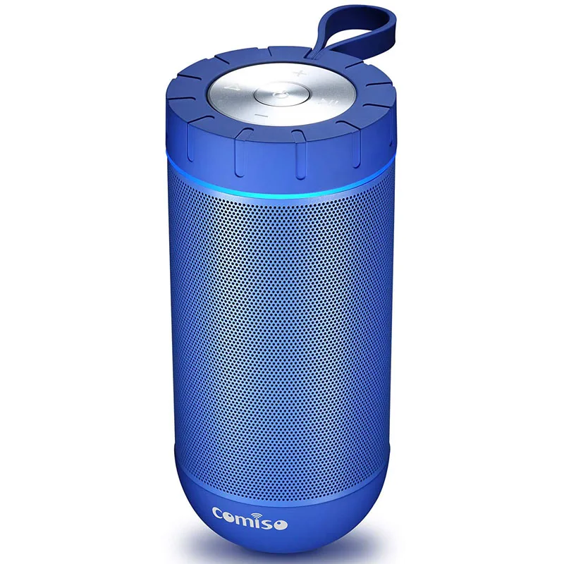 COMISO Bluetooth динамик s беспроводной портативный динамик богатый бас IPX4 водонепроницаемый 66 футов Bluetooth Диапазон Открытый Беспроводной Динамик