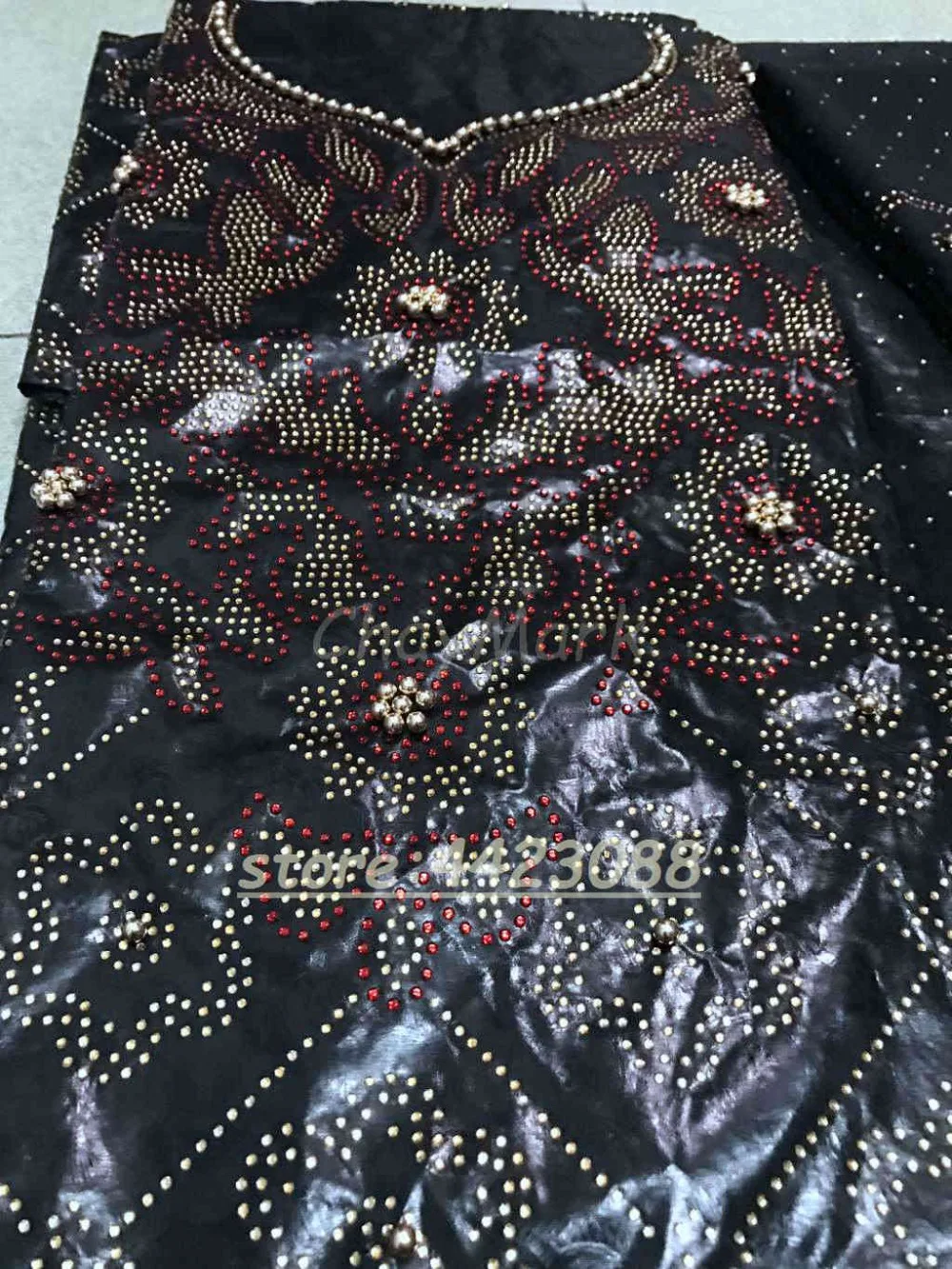 Лучшее качество Африканский Базен парча богаче Getzner камни бусины Морская раковина одежды кружевные материалы 3+ 2+ 2 ярдов в комплекте для платья
