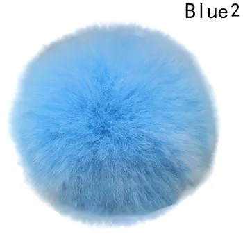 

DIY 8cm Pom Pom Fur Balls For Knitted Beanies Key Chain And Scarves Porte Clef Pompom De Fourrure Fluffy Hat Charms Accessories