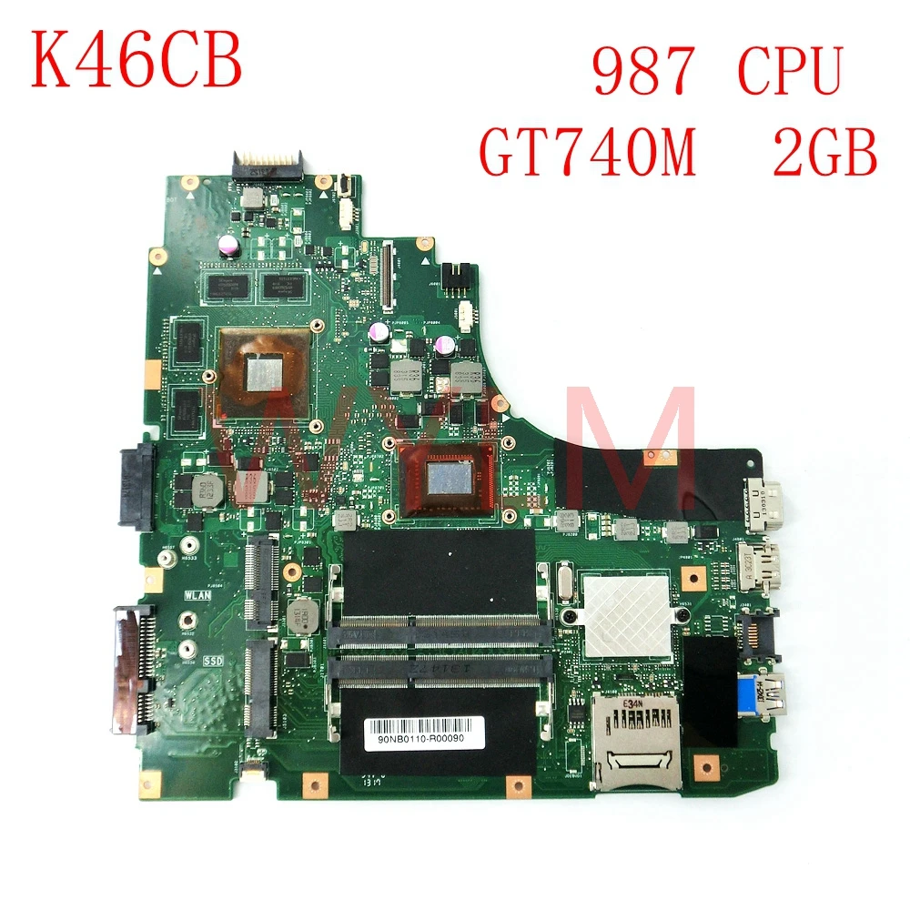 K46CB With 987CPU GT740M 2GB mainboard For ASUS A46C K46C K46CB K46CM