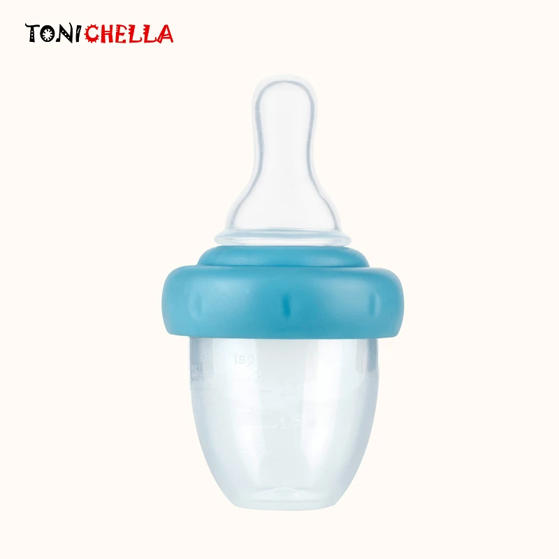Baby Nipple Liquid Feeding Medicine Device Children Blue Silicone