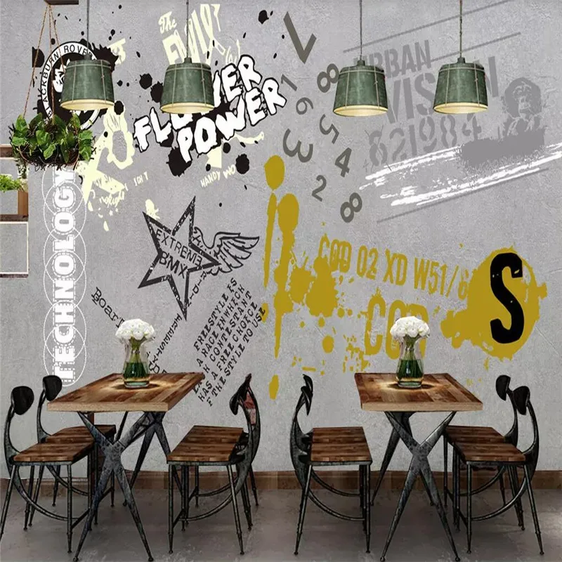 Vintage street graffiti professional making murals. Factory wholesale wallpaper mural custom photo wall Vintage street graffiti professional making murals. Factory wholesale wallpaper mural custom photo wall