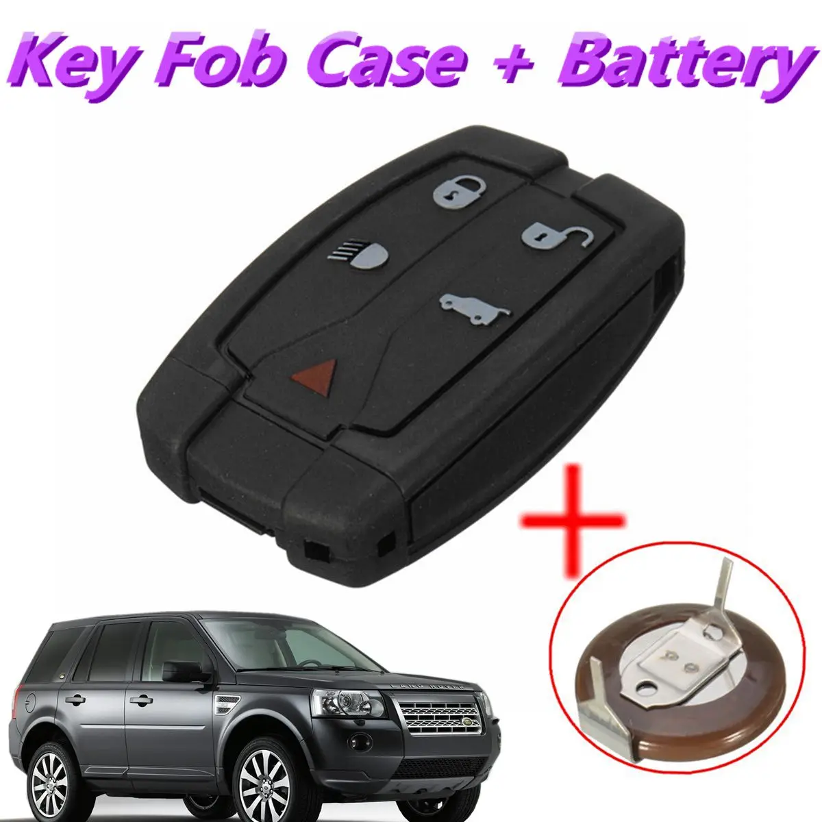 

5 Button Remote Smart Key Fob Case Repair Kit Fit For Land Rover Freelander 2